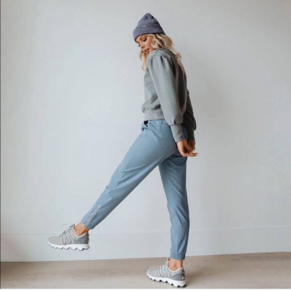 Albion Chambray Blue Jetsetters Joggers